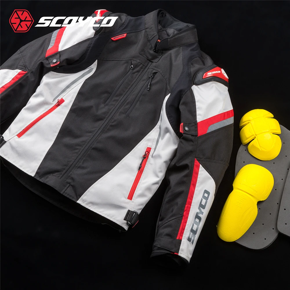 SCOYCO Water Proof Motorcycle Jacket Spring And Autumn Outdoor Travel Cycling Jacket Single Wear Motorcycle Protective Jacket