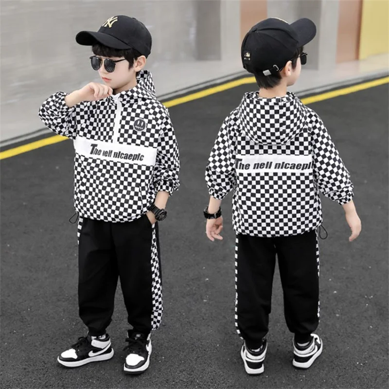 

Boys Suit Sweatshirts +Pants Cotton 2Pcs/Sets 2022 Vintage Spring Autumn Thicken Sports Sets Comfortable Children Clothing