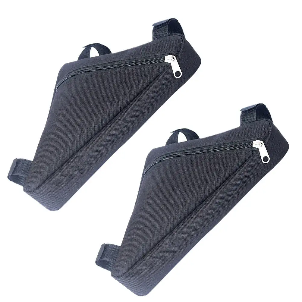 

2Pcs Cycling Saddle Bag Bike Triangle Frame Storage Pouch Adjustable Strap Waterproof Road Mountain Bike Tool Organizer