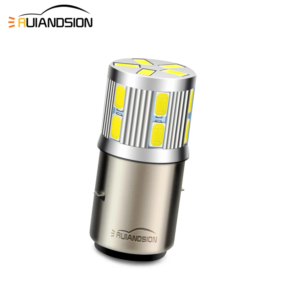 

Motorcycle Headlight Bulb LED BA20D Contact Super Bright 5730 Accessories Spotlight Moto Scooter ATV Headlamp Fog Bulb 6-30V