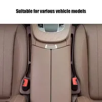 2pcs Car Seat Gap Filler Organizer Waterproof Car Seat Gap Plug Strip with 2 Grooves Seat Gap Storage Auto Interior Accessories