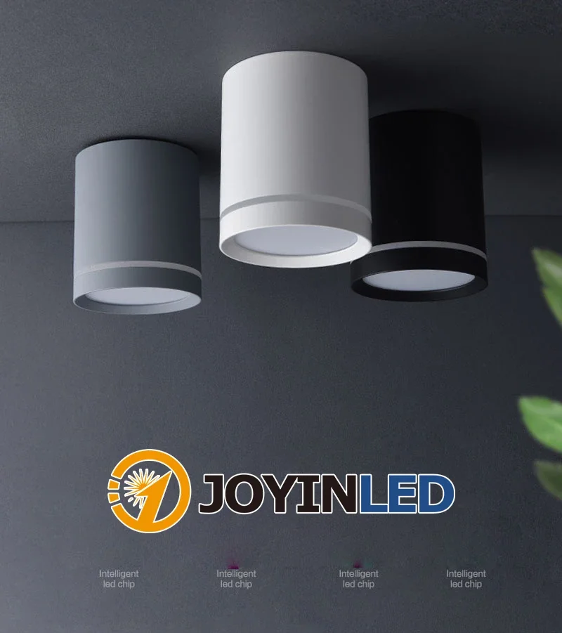 JOYINLED Surface Mounted Led Light 7W 9W 12W 15W Ceiling Lamp Colorful LED Downlight Cob Led Spot Light Ceiling Fixture Lighting