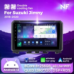 Navifly android radio samochodowe 8-rdzeniowy samochodowy odtwarzacz stereo Do Suzuki Jimny JB64 2018 2019 2020 autoradio android carplay 2din DVD