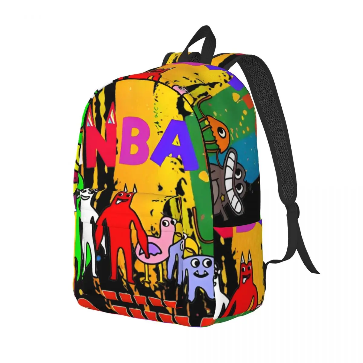 Garten Of Banban Characters Colorful para adolescentes, mochila escolar para estudiantes, mochila de lona ligera para escuela secundaria primaria