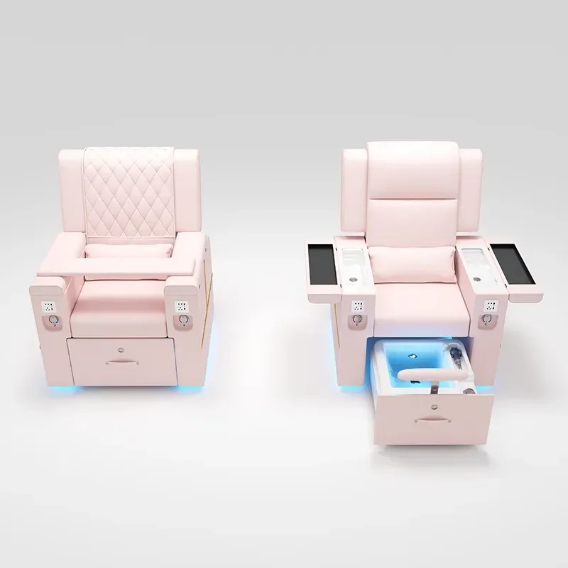 Electric Manicure Sofa with Foot Massage Multi Functional Beauty Chair for Eyelash Extensions and Pedicure Treatments