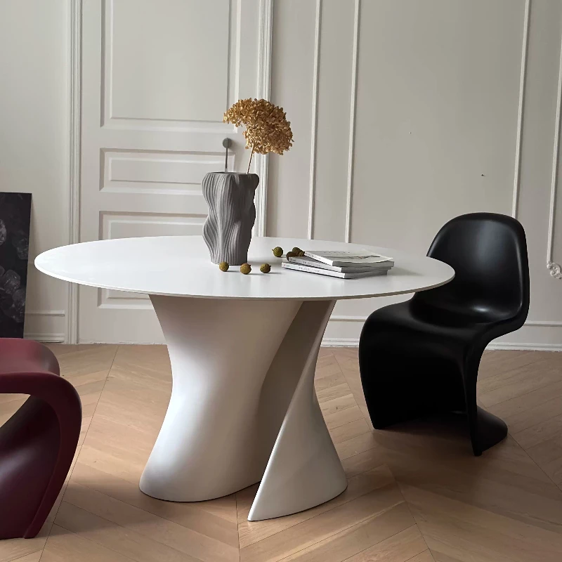 Coffee Round Dining Table Study Nordic Mid Century Modern Luxury Dining Table Small Service Mesas De Comedor Kitchen Furniture