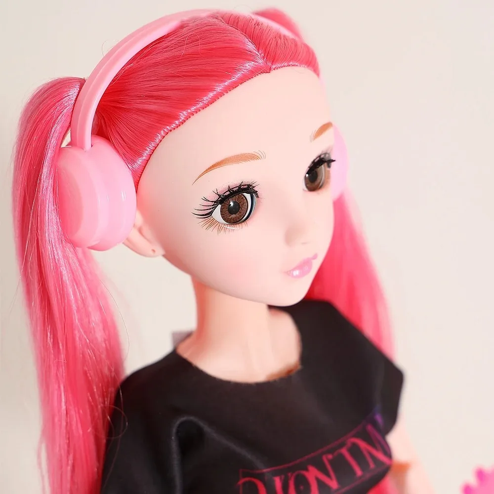 iant 59cm MusicalArticulated Plastic DolsIKpop Demon Hunters RumiNiraZoey Winking EyesPrincess DIY Gifts