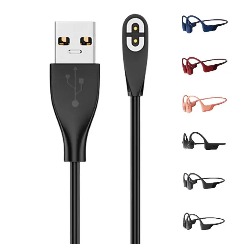 Bone Conduction Headphones Magnetic Charging Cable ForAfterShokz AS800/S661 Headset Charger Cable Power Cord