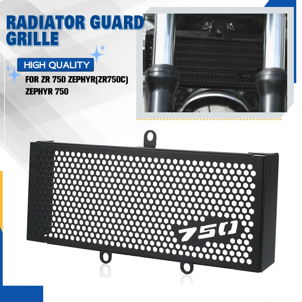 

FOR Kawasaki ZEPHYR 750 1991-1998 ZR 750 Zephyr ZR750C ZR750D Motorcycle Radiator Grille Guard Cover Water Tank Protection ZR750