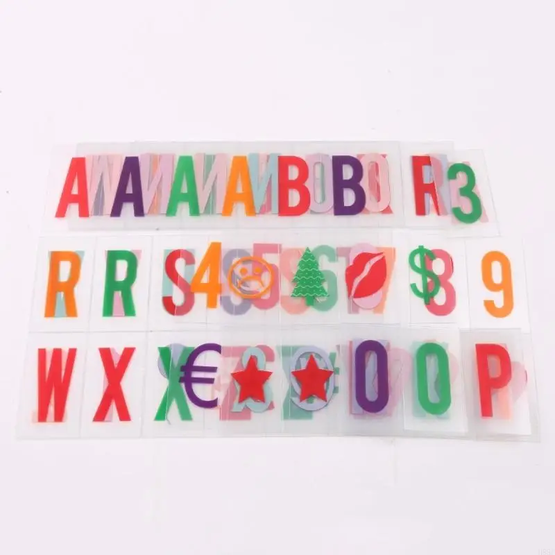 H55F Letters & Numbers Signs for A4 Light Up Box Box Box Board 65.4x35mm