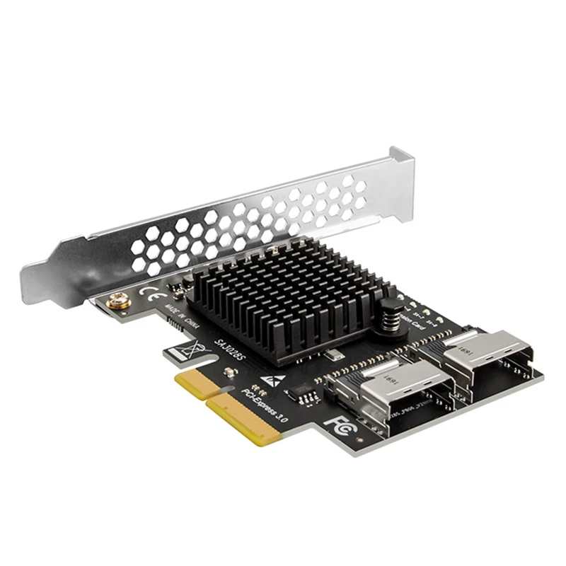 Imagem -02 - Pci-e para Port Adapter Card Discos Mini Sas Sata 3.0 Cartão de Expansão do Disco Rígido 6g Sff8087