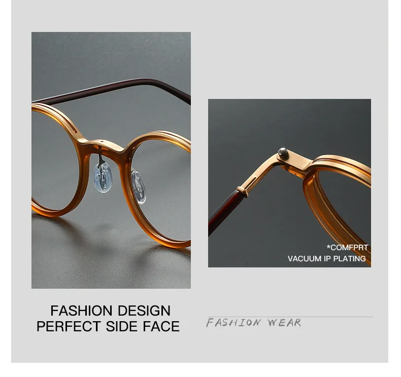 2026 Neue Retro-Presbyopie-Brille mit rundem Rahmen, Anti-Blaulicht, für Herren, Business-Stil, hochwertige Lesebrille – Detail 5