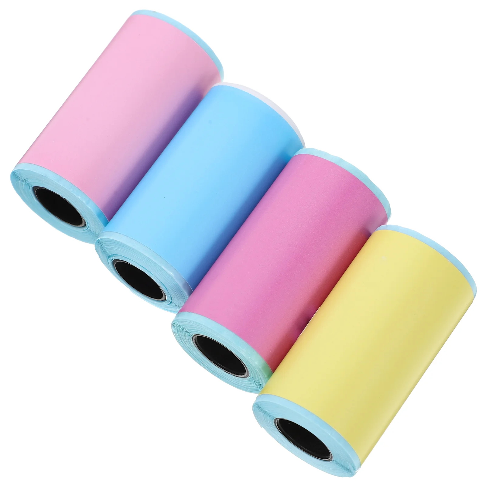 4 Rolls Thermal Paper Self Adhesive Label Labels Printer Mini Photo Nail Stickers for