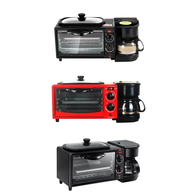 Factory direct sales Spot 3 in 1 Breakfast Station Stainless Steel Oven Coffee Machine Household Breakfast Machine