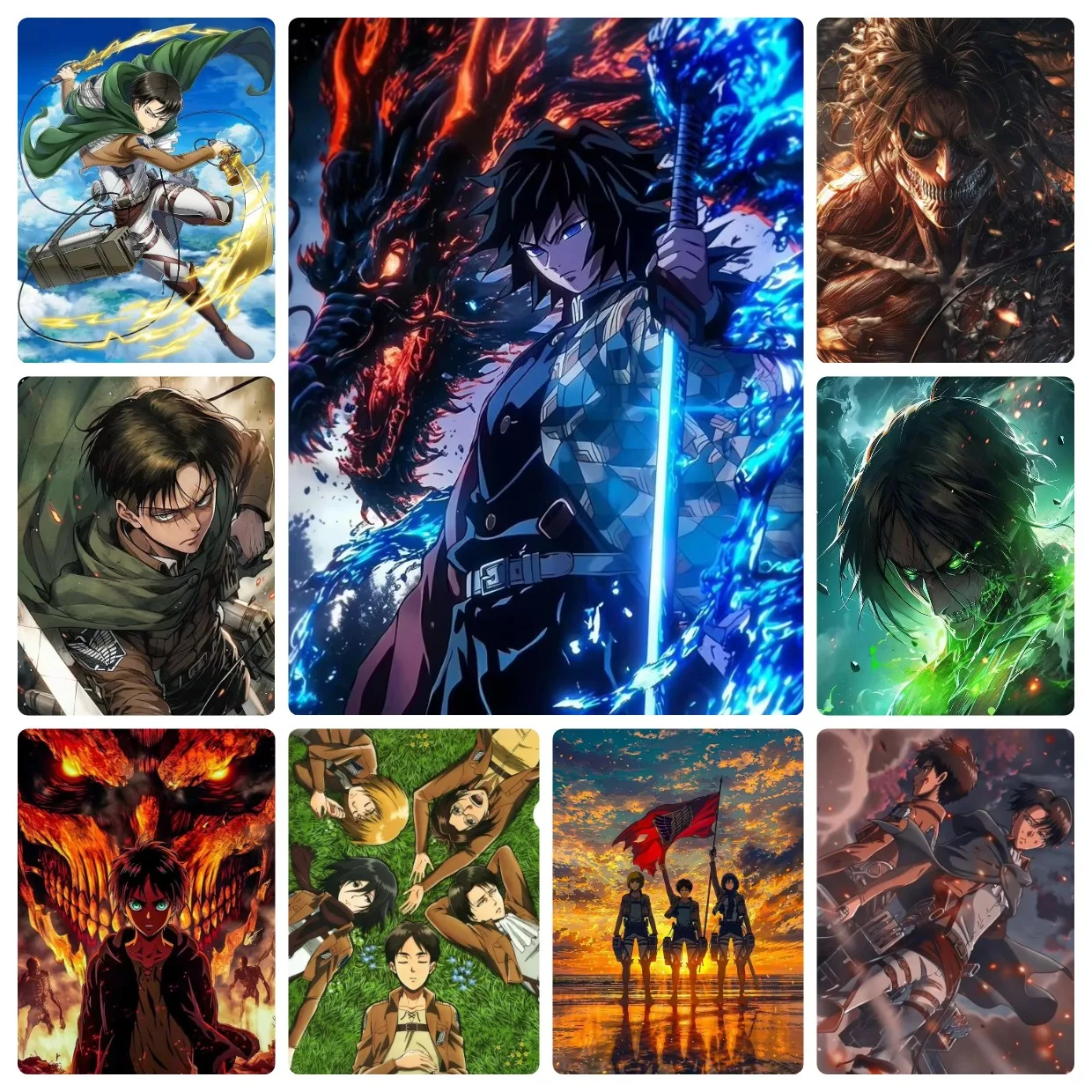 A-Attack-on-Titan Japanese Anime Character Jigsaw Puzzles 500/1000/1200/2000PCS Handmade Art Exquisite Home Decor Gift No Frame