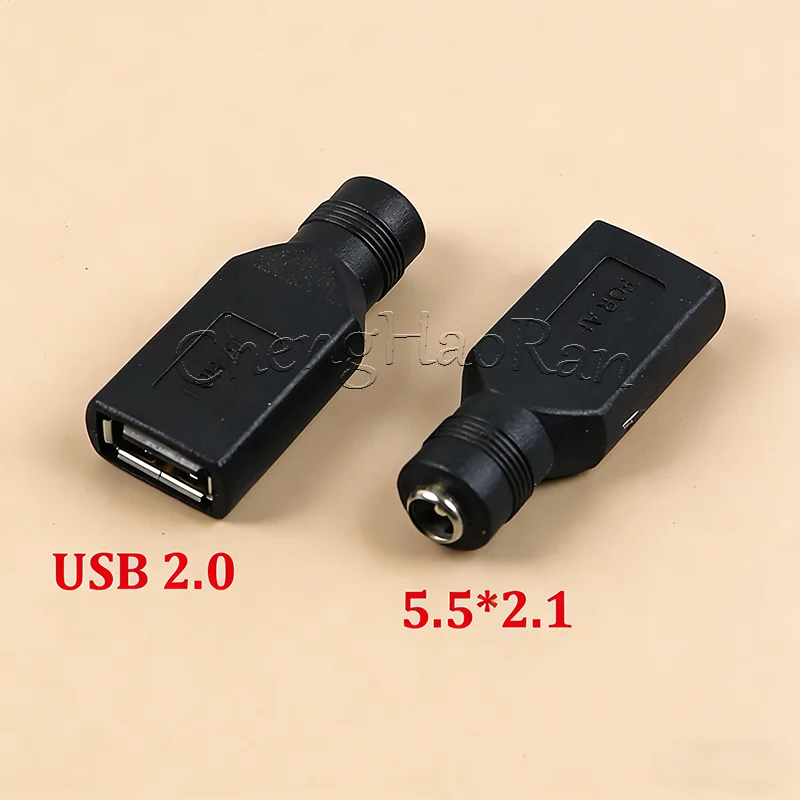 1/2/5 قطعة التيار المتناوب إلى تيار مستمر قابس مهايئ USB ذكر أنثى إلى تيار مستمر ذكر أنثى تيار مستمر 5.5*2.1 مللي متر محول طاقة 5 فولت التوصيل محول الشحن #3