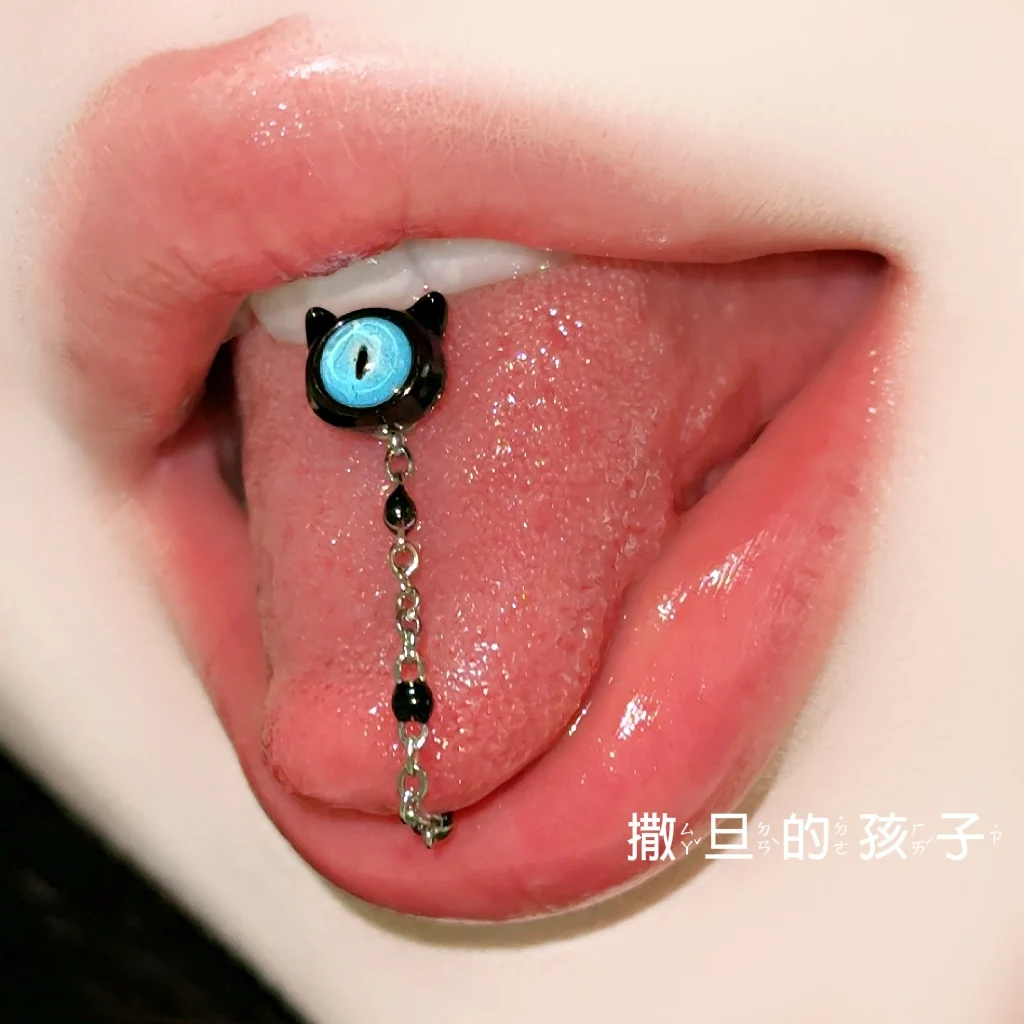 

1.6mm stainless steel tongue nail piercing jewelry tongue nail punching jewelry