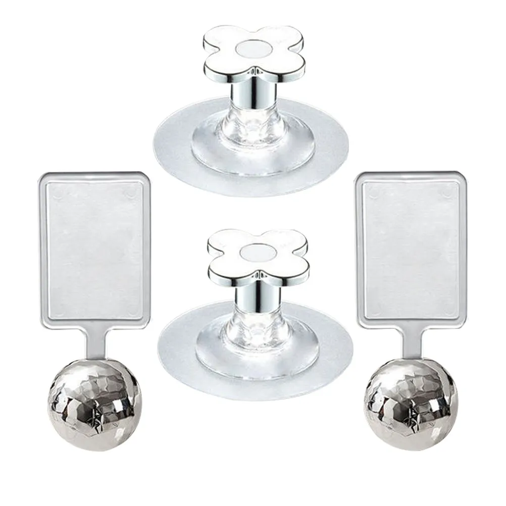 

Набор из 4 клейких подъемников для сиденья унитаза: декоративные ручки для крышки унитаза, компактные, прочные, надежные, без сверления