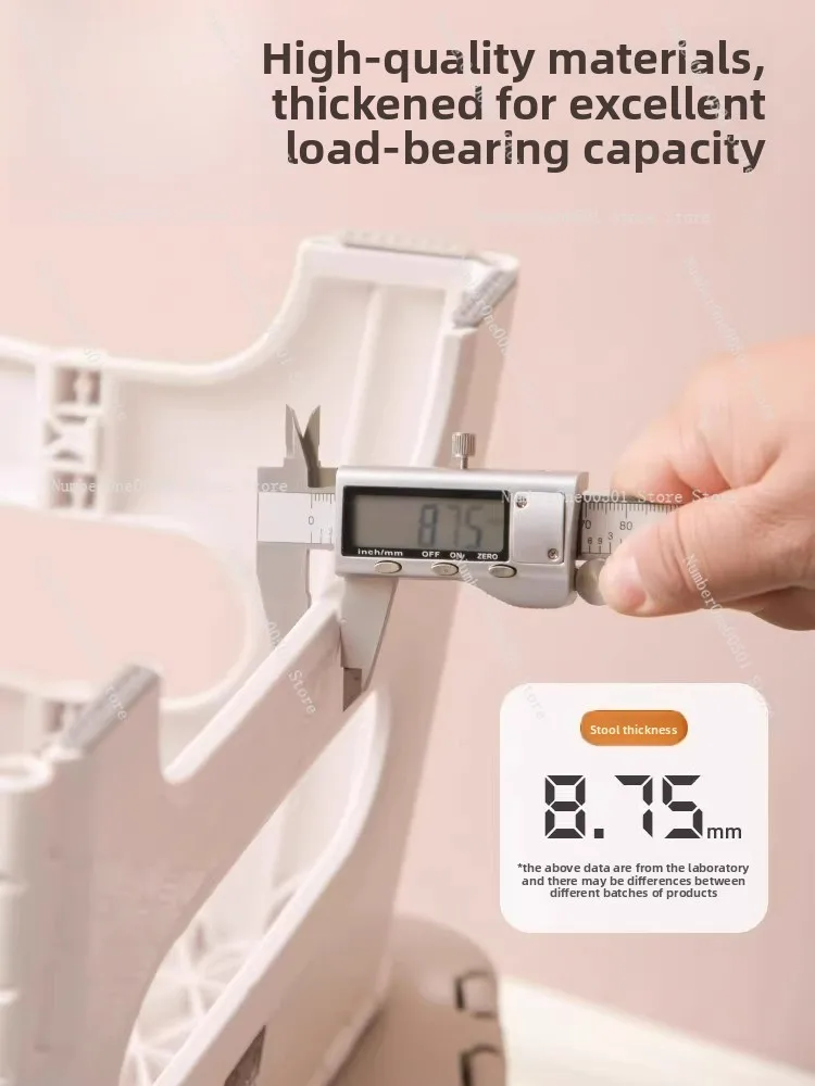 Plastic Folding Stool Portable  Free Chair  Kitchen Bathroom Living Room Durable Lightweight Stool with Non Slip Feet