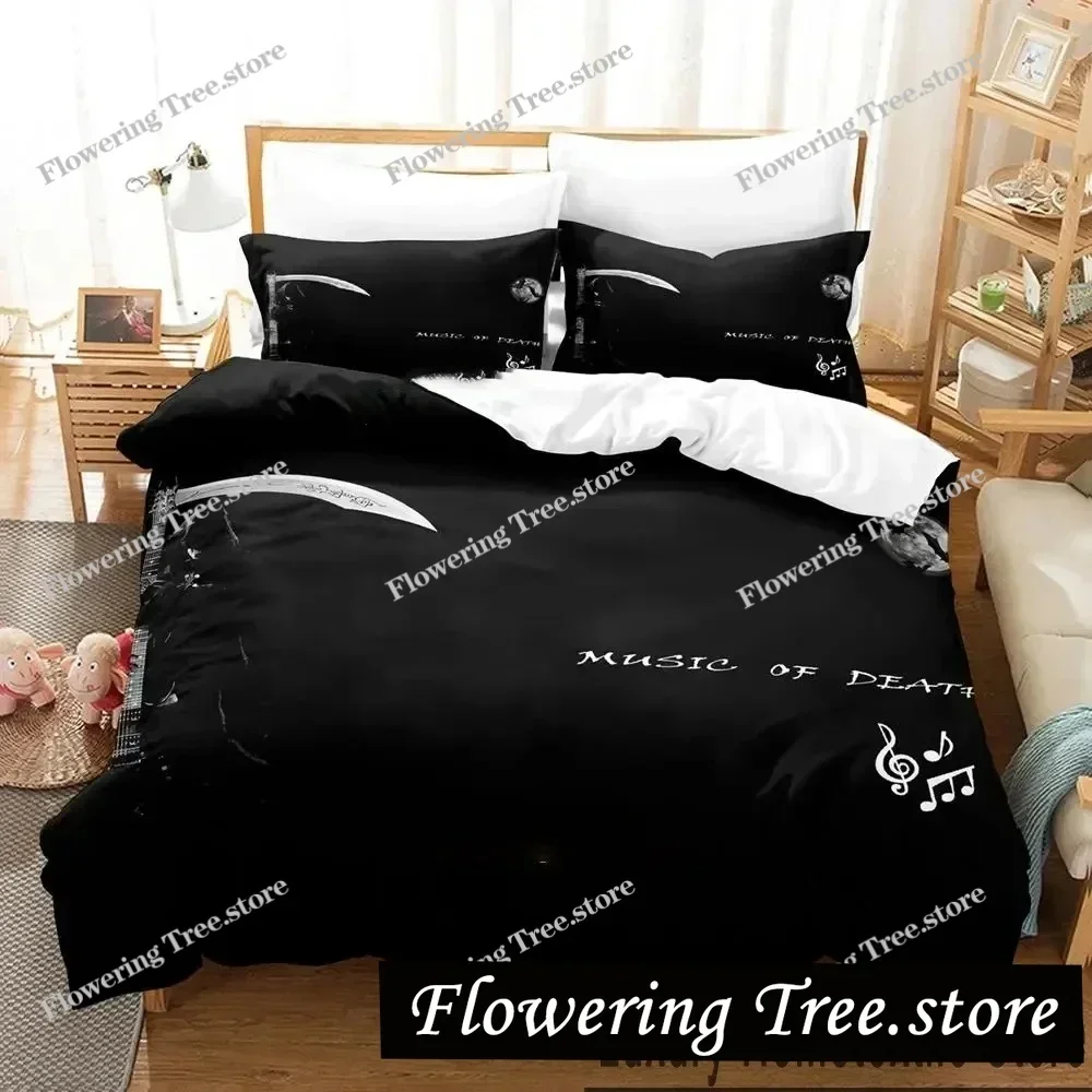 

3D Print Dark Grim Reaper Bedding Set Boys Girls Twin Queen King Size Duvet Cover Pillowcase Bed boys Adult Home Textileextile0