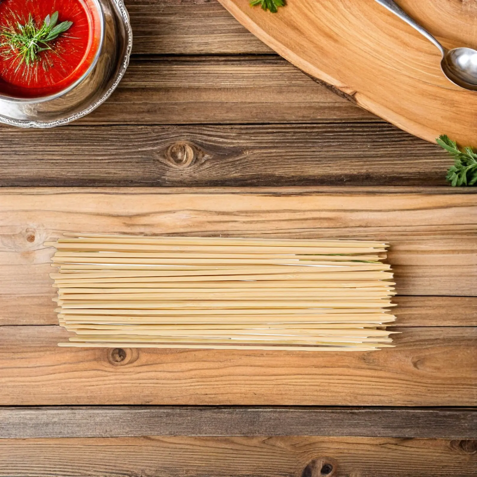 

180Pcs Bamboo Skewers 12 Inch Wooden Bbq Skewers for Grilling Kabobs Roasting Marshmallows Fruit Chocolate Fountain