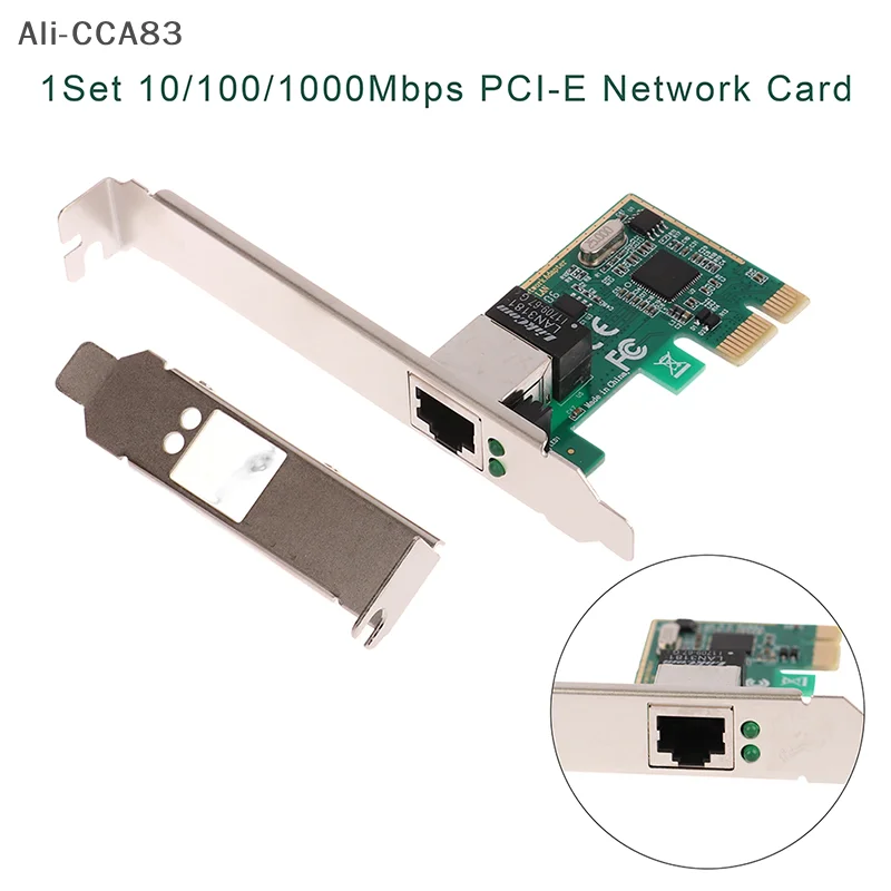 HMA9-1Set 10/100/1000Mbps Gigabit Ethernet PCI Express PCI-E Network Card RJ-45 LAN Adapter Converter Network Controller