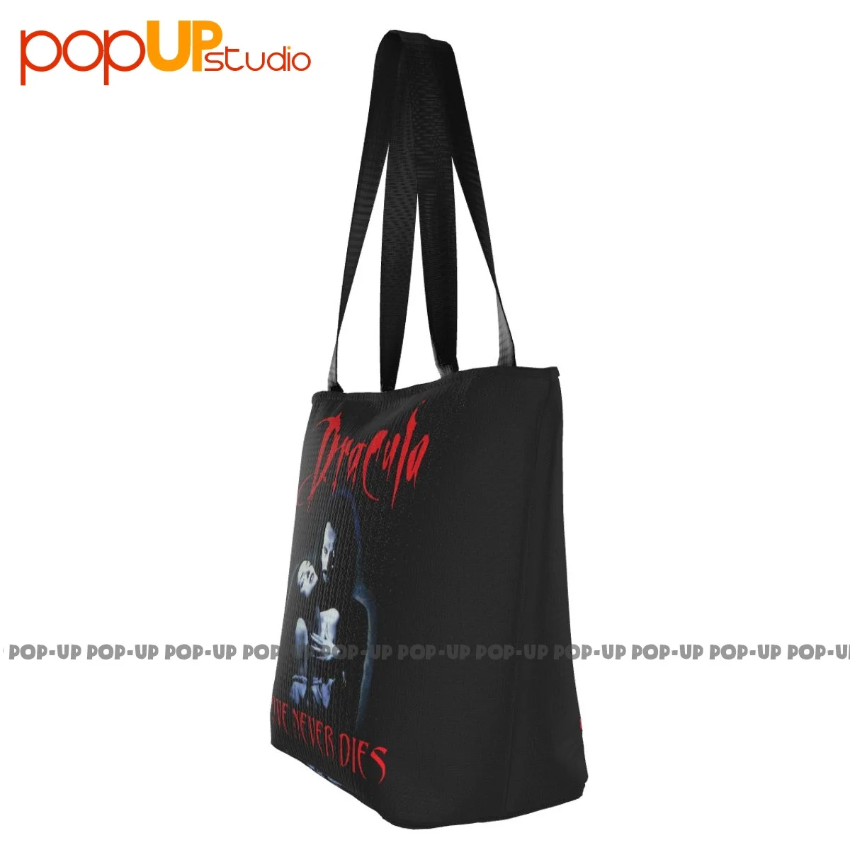 Dracula Bram Stoker Love Never Dies Vampire Retro Handbags comoda borsa per la spesa borsa per il trasporto