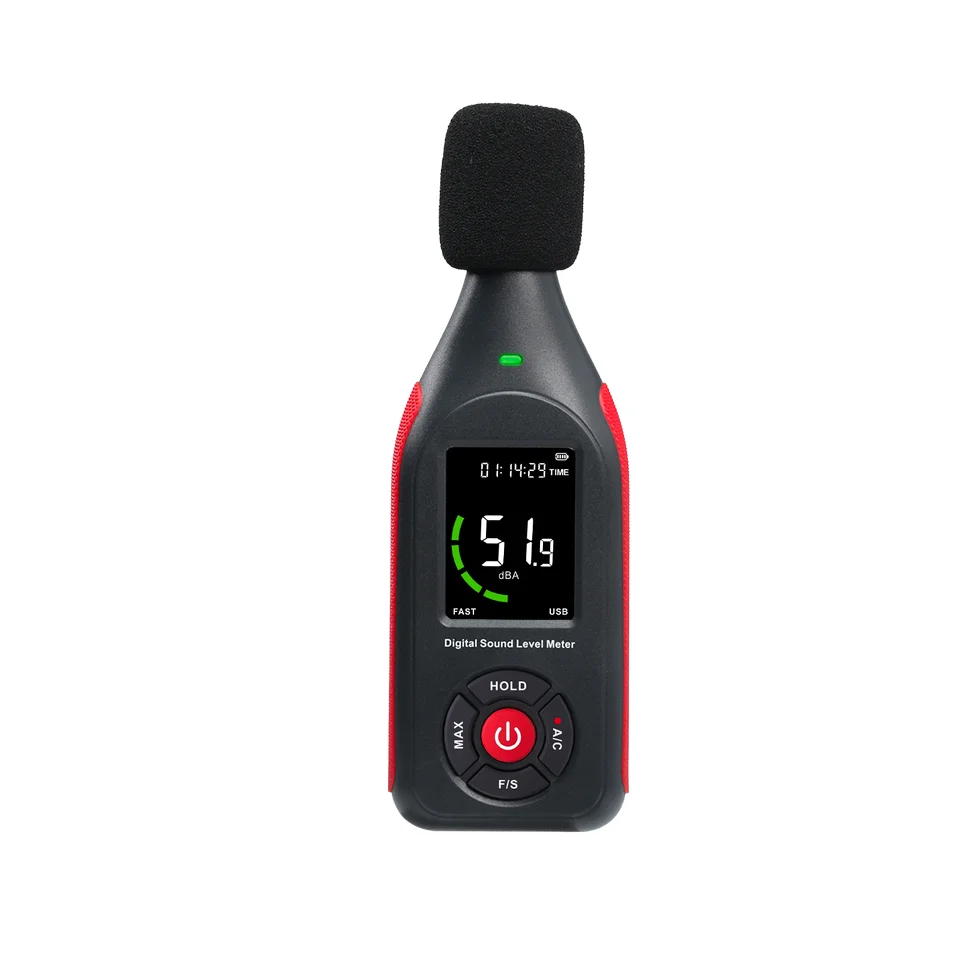 Digital Sound Level Meter with Data Recording Function, Capable of Recording 31,000 Pieces of Data, Noise Tester for Traffic