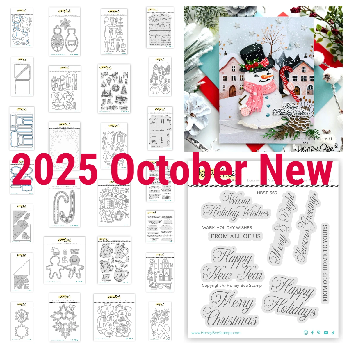 

October Christmas Sweet Season Mugs Honey Cuts Stand-Alone Dies Stencil DIY Scrapbooking Card Holiday Wishes Stamps Die 2025 New