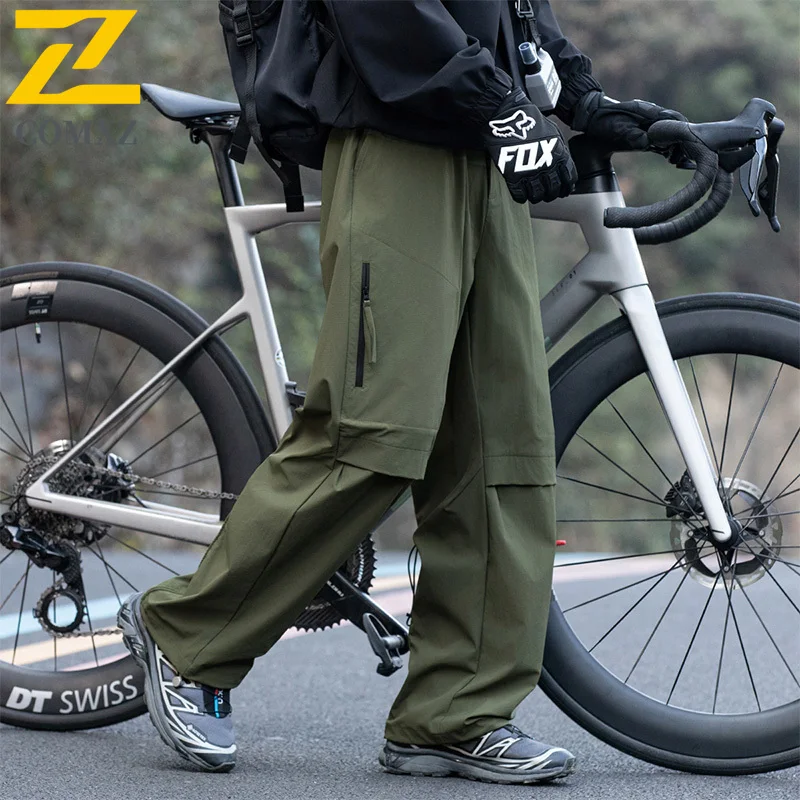 Men's Soft Cargo Pants 2025 Autumn New Cycling Adventure Overalls Outdoor Metropolis Style Utility Trail Workwear Trousers