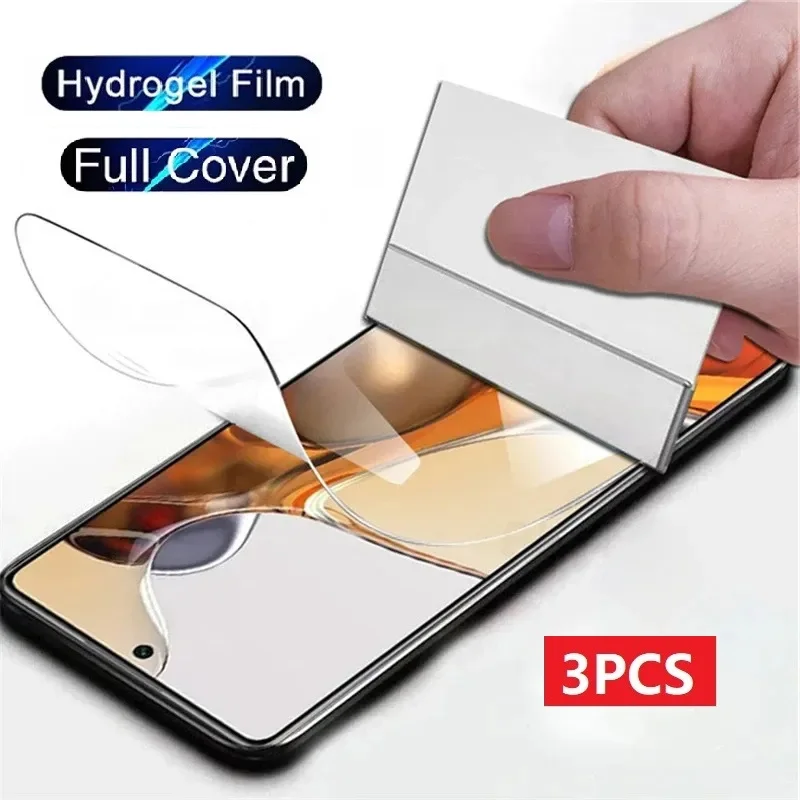 Película de hidrogel para Oppo Reno 12, 11, 10, 9, 8T, 5G, Protector de pantalla para Oppo A1, A2, F27 Pro Plus, 3 uds.