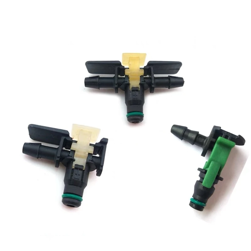 Diesel Common Rail Injector Nozzle Oil Return Joint T and L Type Tube Connector for Delphi