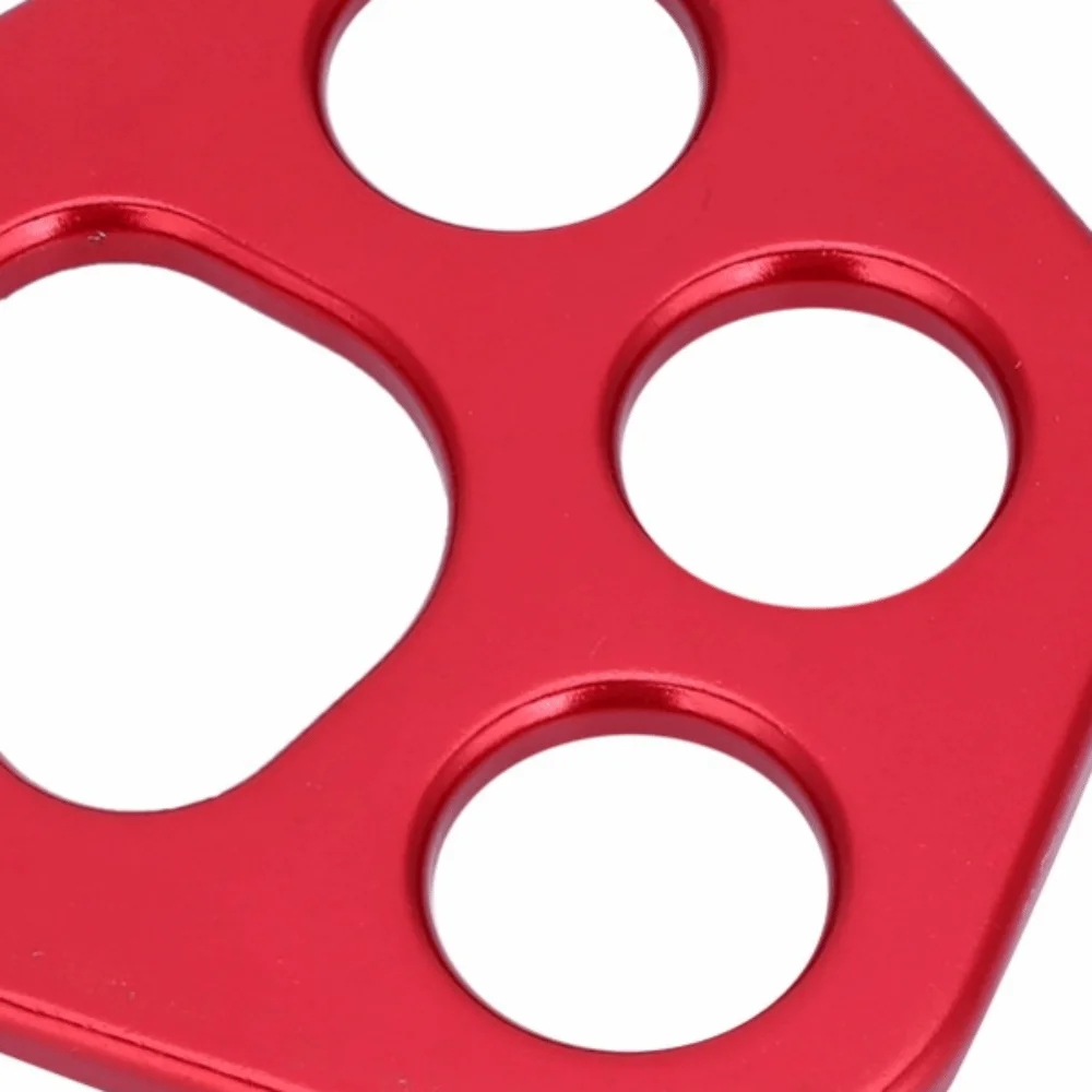 

30kN Rigging Plate 4 Holes Design Heavy Duty Anchor Point Connector Aviation Aluminum Multi Anchor Connector Rock Climbing