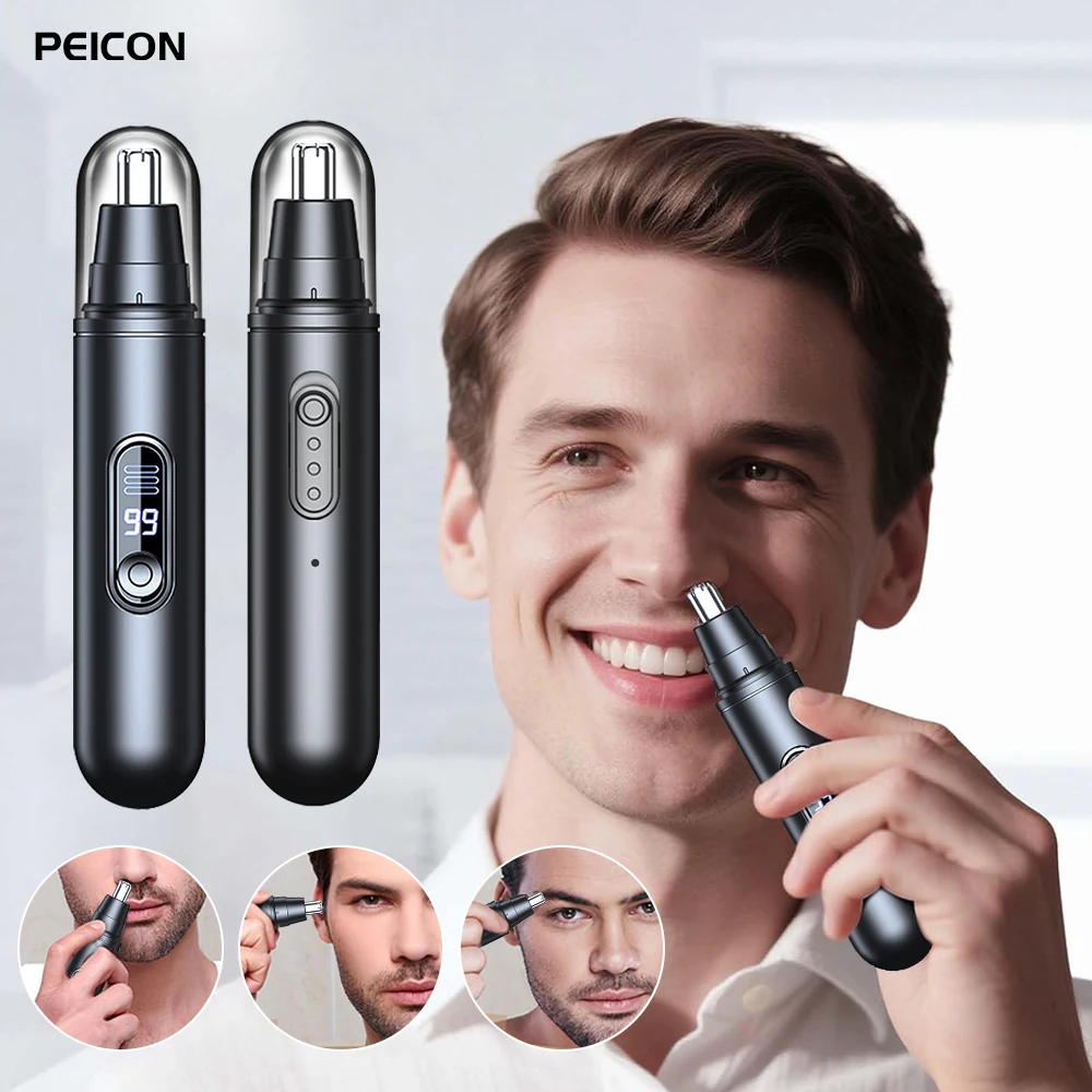 

Мини-триммер для волос в носу, электрический триммер для удаления волос в носу для путешествий, портативный мужской триммер для волос в ушах, носу, USB перезаряжаемая машинка для стрижки бровей