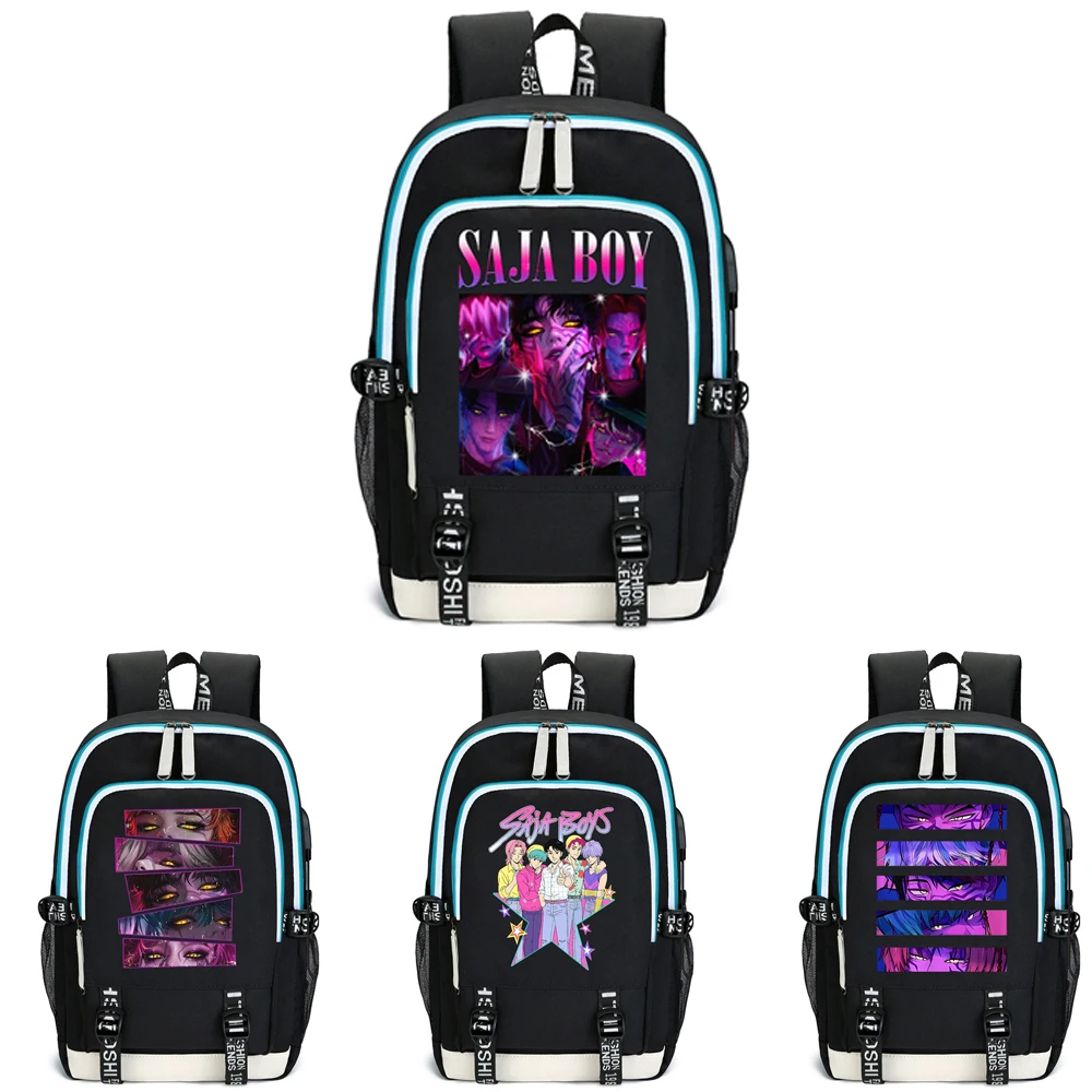 

2025 аниме Kpop Demon Hunter Saja Boy школьный рюкзак рюкзак для ноутбука подростковая студенческая сумка для книг подарок