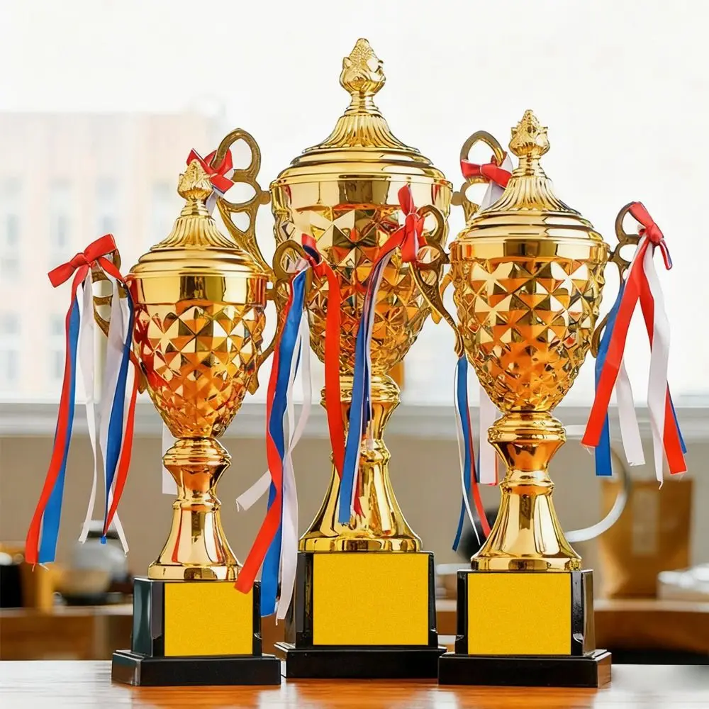 Creative Award Metal Trophy Metal Material Free Engraving Sport Trophy Display Collection Funny Design Custom Trophy