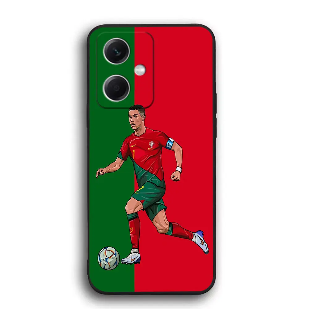 Football Player 10 7 Phone Case For Redmi Note 13 12 12S 11 11T 11S 10 9T 9S 9 8 8T 7 6 Pro 5G 4G Silicone Case Funda Shell Capa