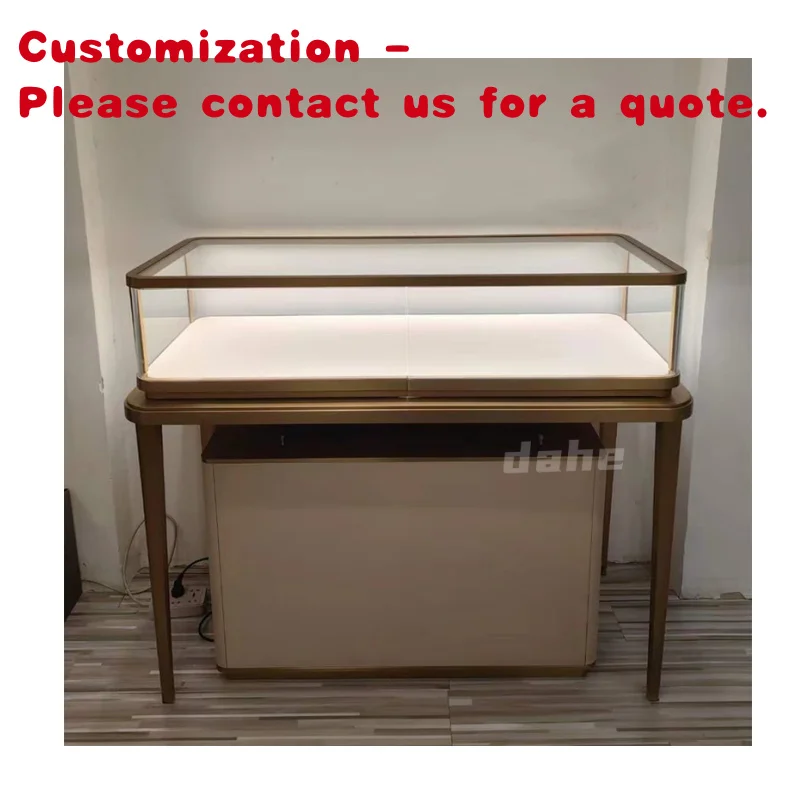 

custom.Recommend Stainless Steel Jewelry Store Display Cabinet Luxury Glass Showcase and Counter Design Jewellery Shop