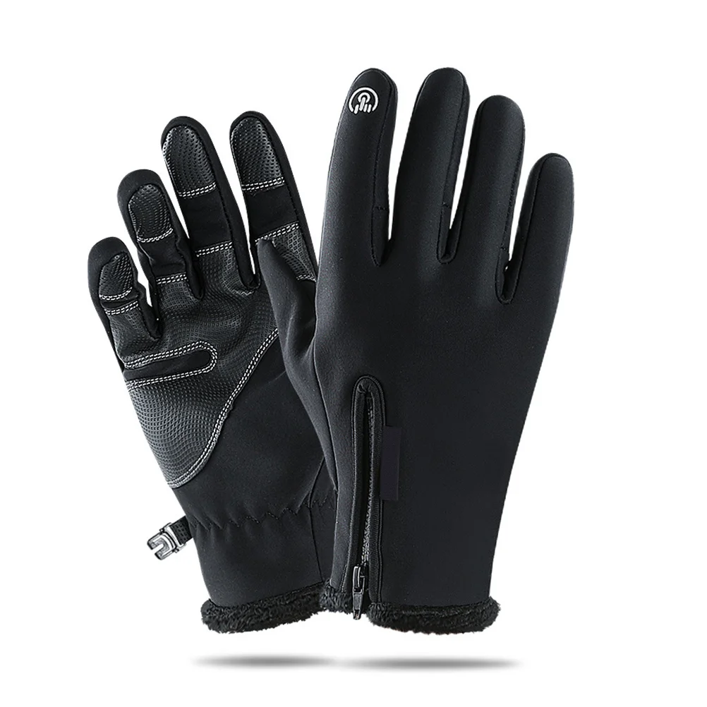 

Touch Screen Gloves Waterproof Warm Breathable Anti Slip Silicon Insulation Fabrics Cycling Running Winter