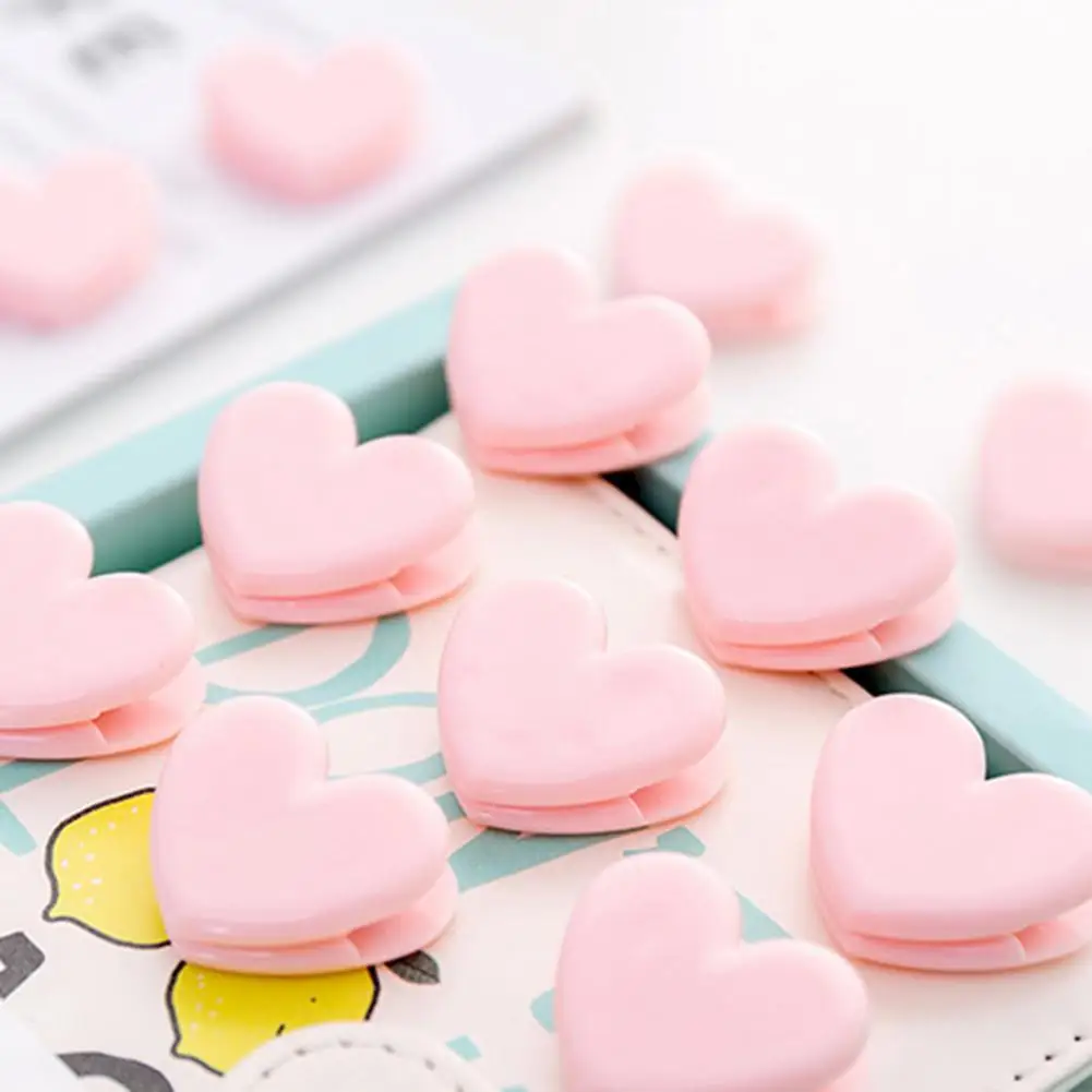 Photo Clip Non-deforming Sealing Clip Pink Eye-catching  Chic Good Spring Rebound File Clip