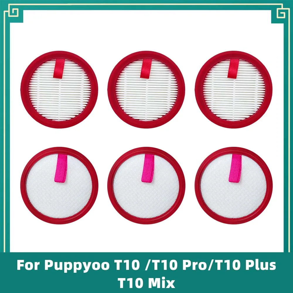 For Puppyoo T10 Pro T10 Plus Mix Cyclone Robot Vacuum Cleaner Washable Hepa Filter Replacement Attachment Accessories Part Kit