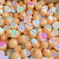 10/20/50pcs Resin Kawaii Luminous Chick Colorful Candy 3D Eggs Scrapbook DIY Phone Case Cream Gel Accessories Home Decor Crafts