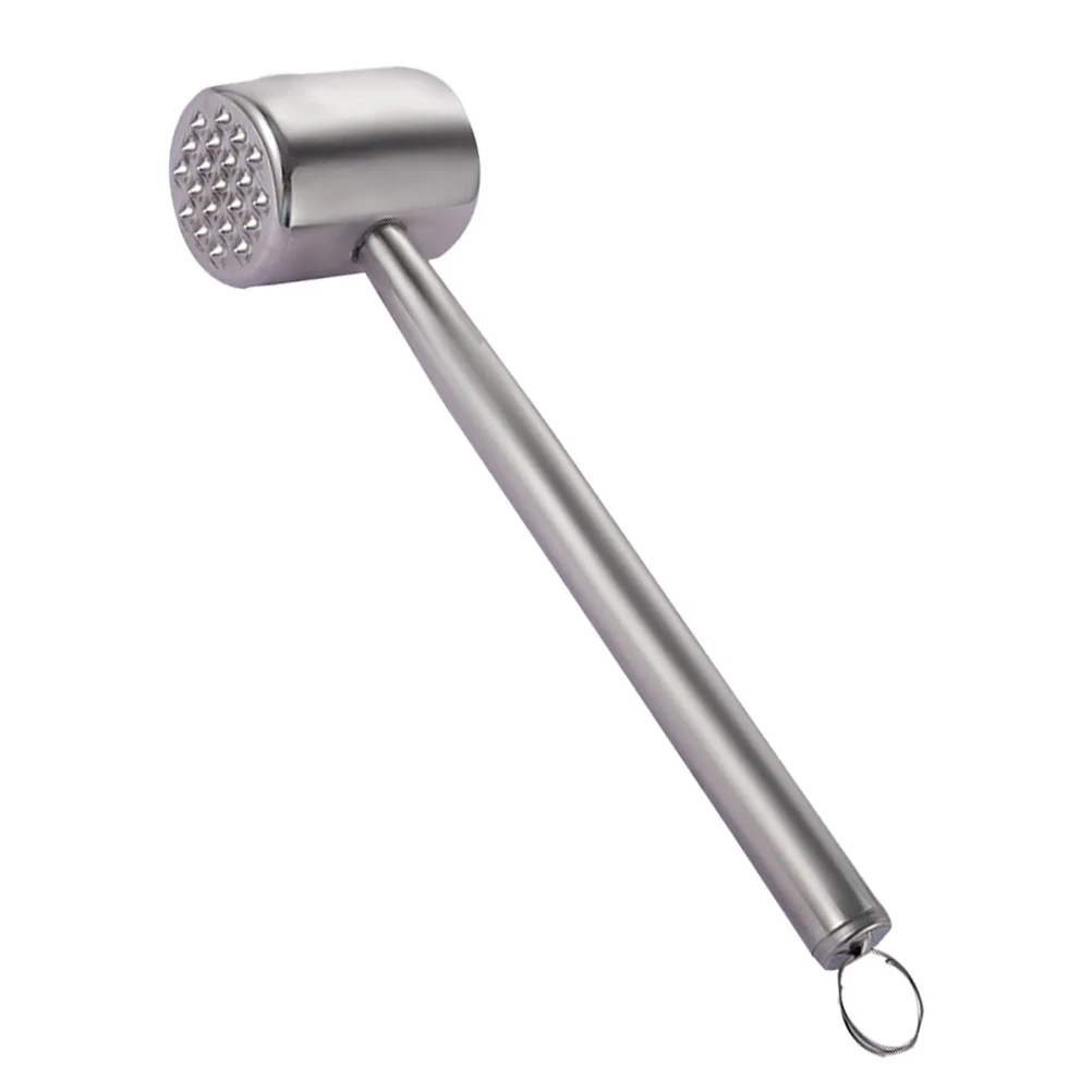 

1Pcs Meat Hammer Stainless Steel Professional Heavy Duty Portable Kitchen Gadget for Tenderizing Steak Chicken Fish Easy to Use