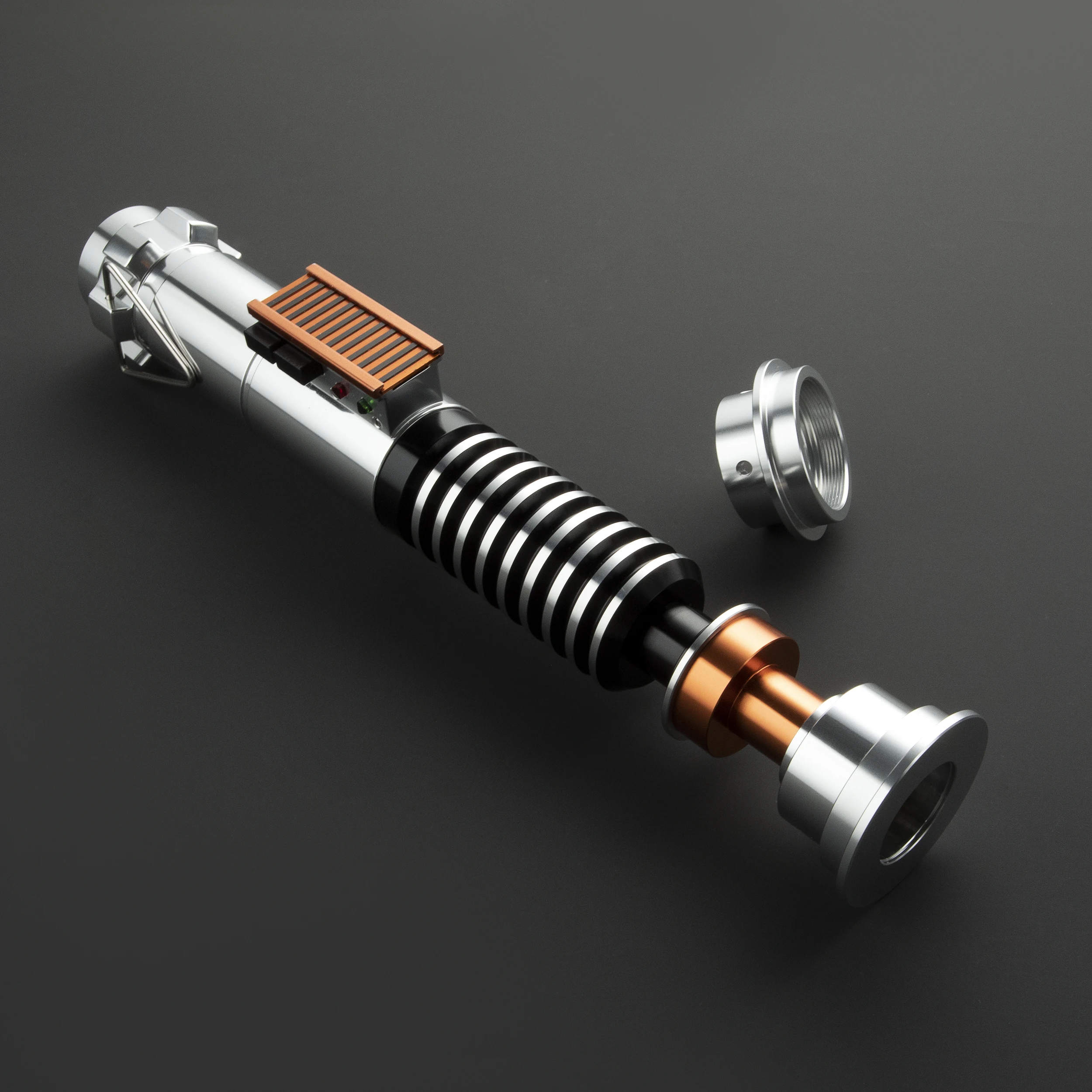 DamienSaber Luke Lightsaber Heavy Dueling Light Saber Sensitive Smooth Swing Metal Handle Laser Sword Bluetooth with 34 Fonts