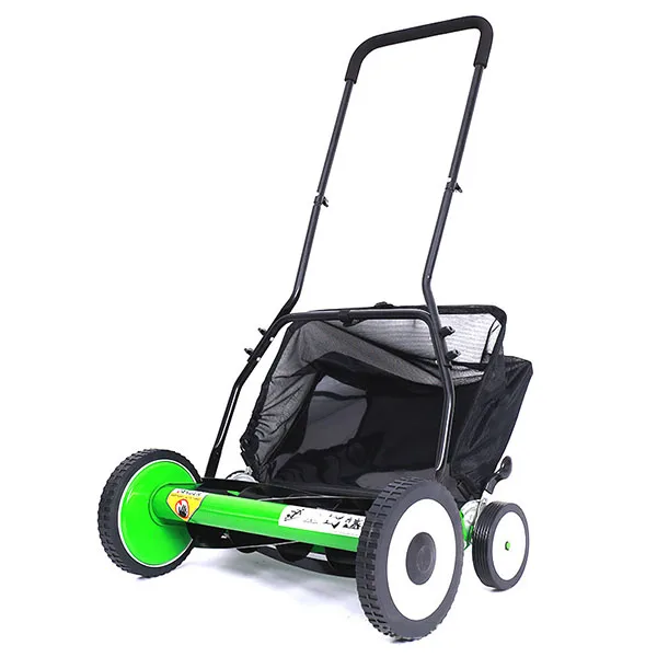 Hand push Portable 16 inch Grass cutter with 4 wheels Daily used Industrial Grass Trimmers manual reel Lawn mower