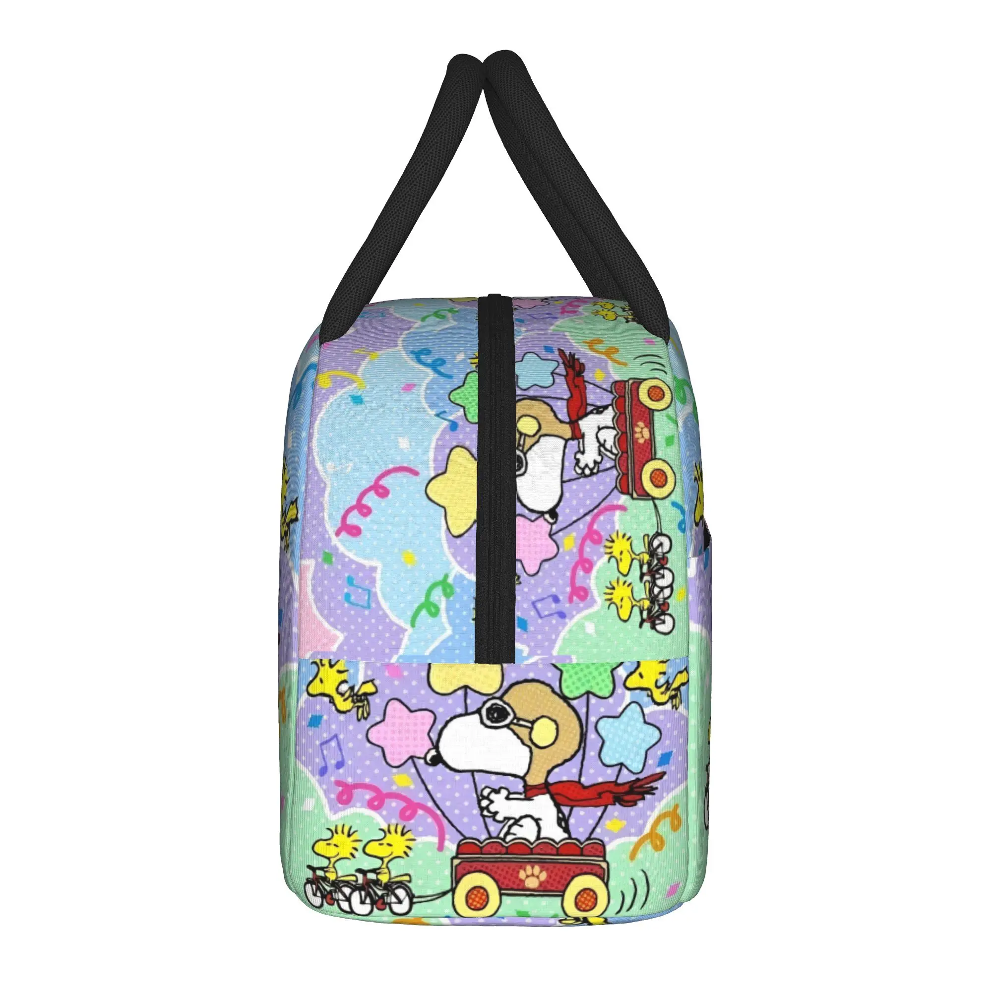 Happy Easter S-Snoopys Insulated Lunch Bag Portable  Lunch Container Cooler Bag Tote Lunch Box College  Picnic Food Storage Bags