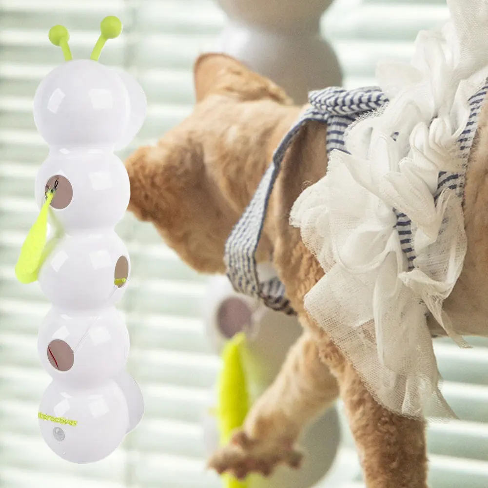 

Wuselwurm Cat Toy Charging Intelligent Interactive Cat Toy Motion Activated Cat Intelligent Toy with Tail Automatic Popping Hole