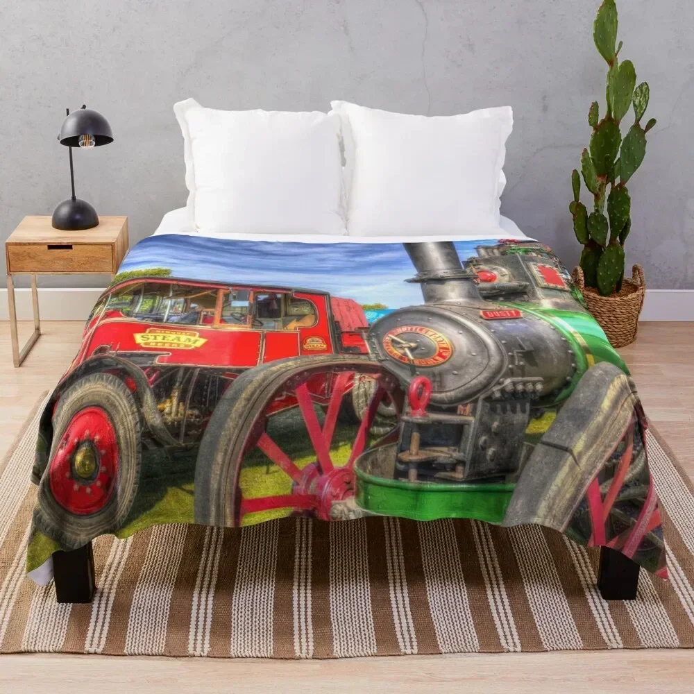 

Traction Engine and Steam Lorry Throw Blanket