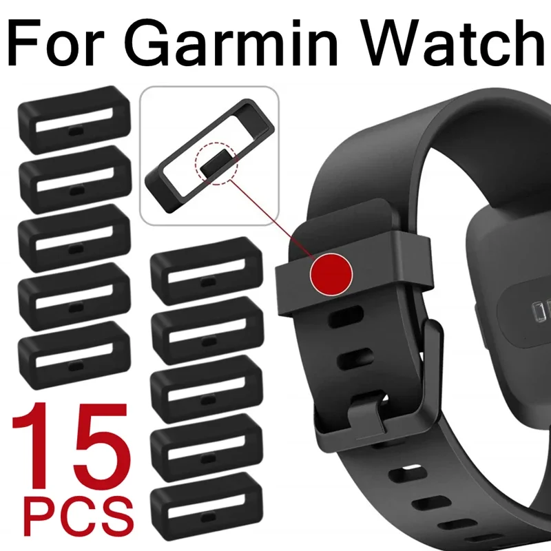 Sports Smartwatch Belt Soft Silicone Fixed Loop For Garmin Watch Fenix 7 6 5 935 945 Adjustable Fastener Ring Replacement Buckle