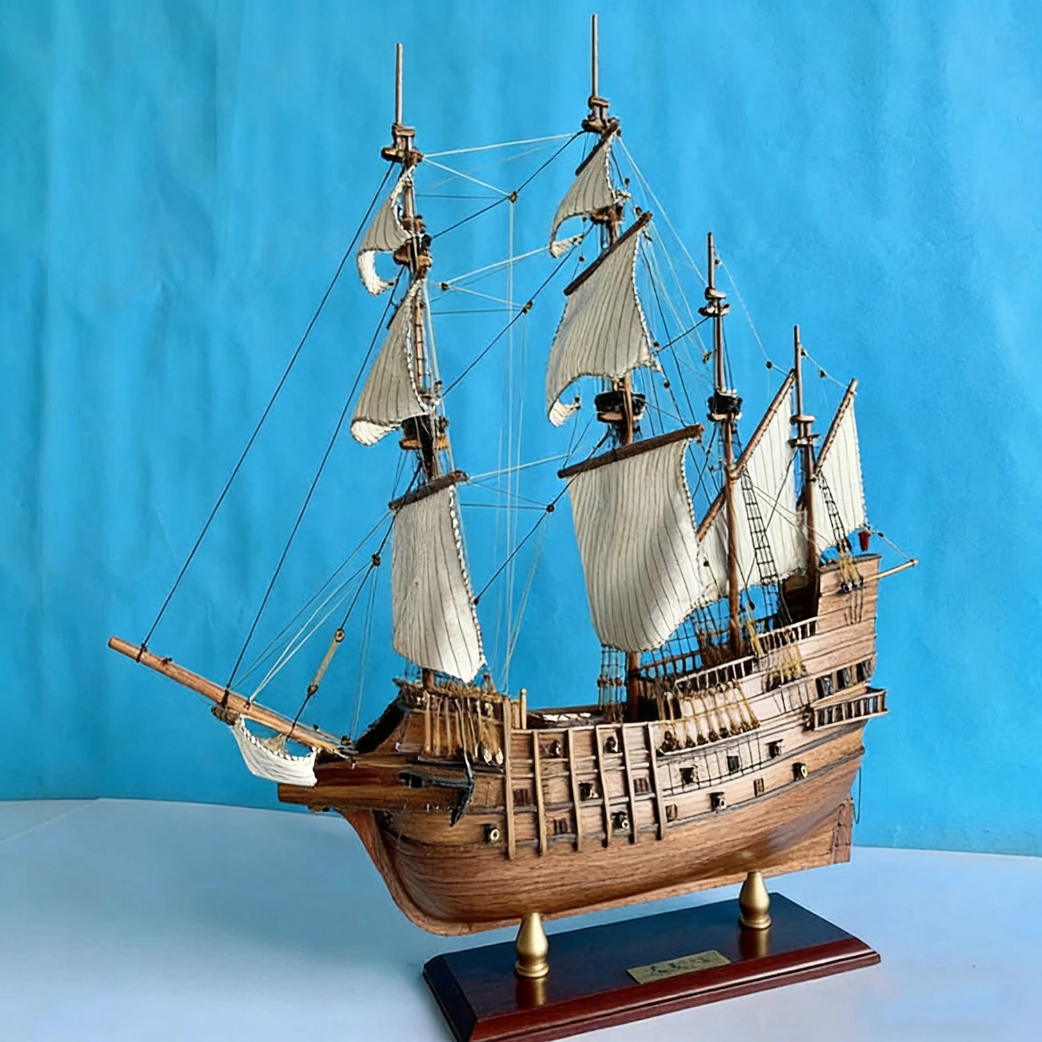 

1/68 San Francisco Sailboat Model 80cm Meticulously Crafted From Wood Ships Static Model Ship Toy Ornament Sailboat Model
